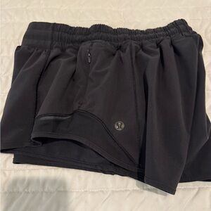 lululemon athletica Black Athletic Running Shorts Skirt